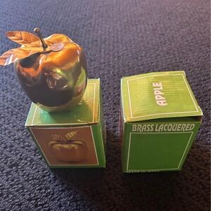 Brass Lacquered Decorative Apples